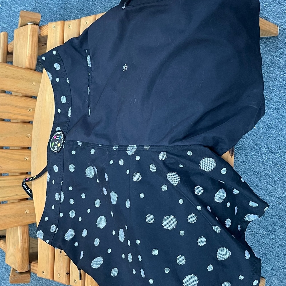Maui Black and Gray Polka Dot Swim